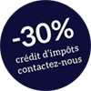 -30% crédit d'impôts contactez-nous